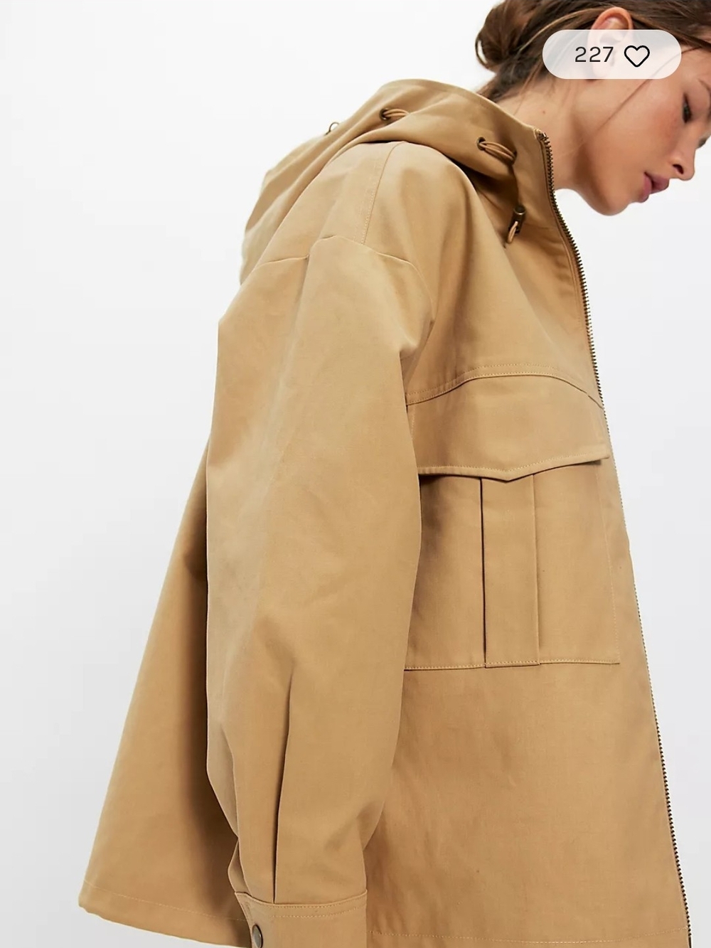 MOTHER Tan Hooded Utility Jacket - Picture 3 of 13